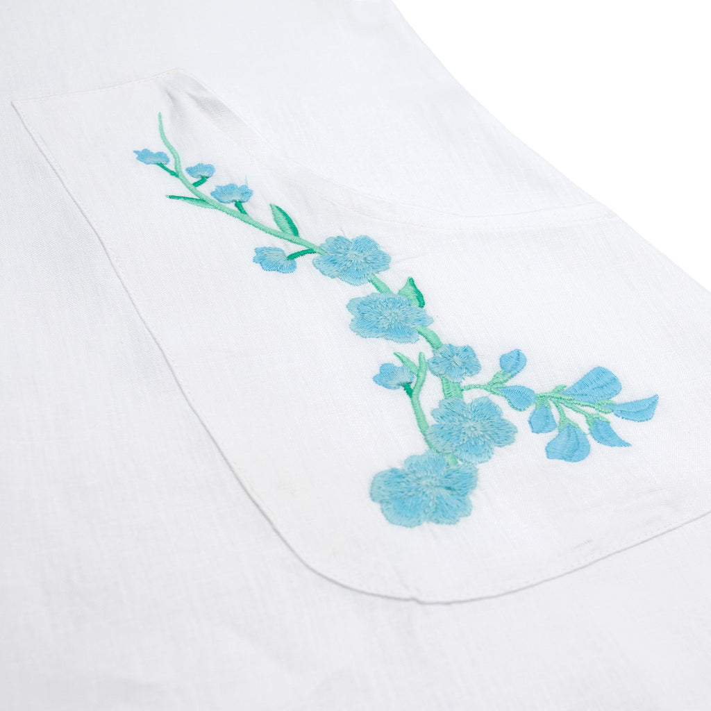 minnow x Fanm Mon Women's Coconut Grove White Long Sleeve Dress