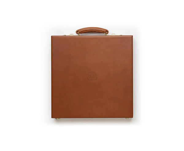 Poker Set No. 241 | Chestnut Leather Game | Ghurka | Over The Moon