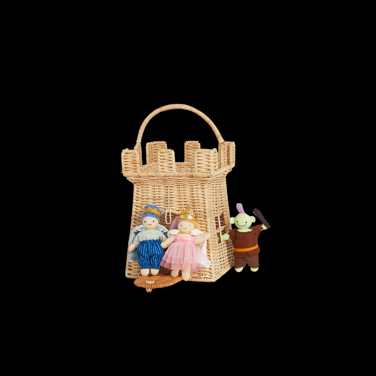 Rattan Castle Bag