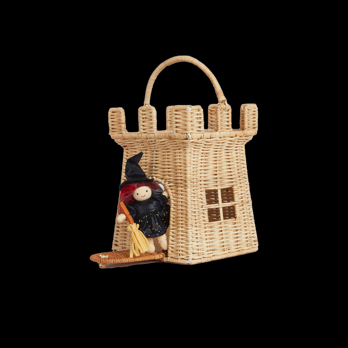 Rattan Castle Bag