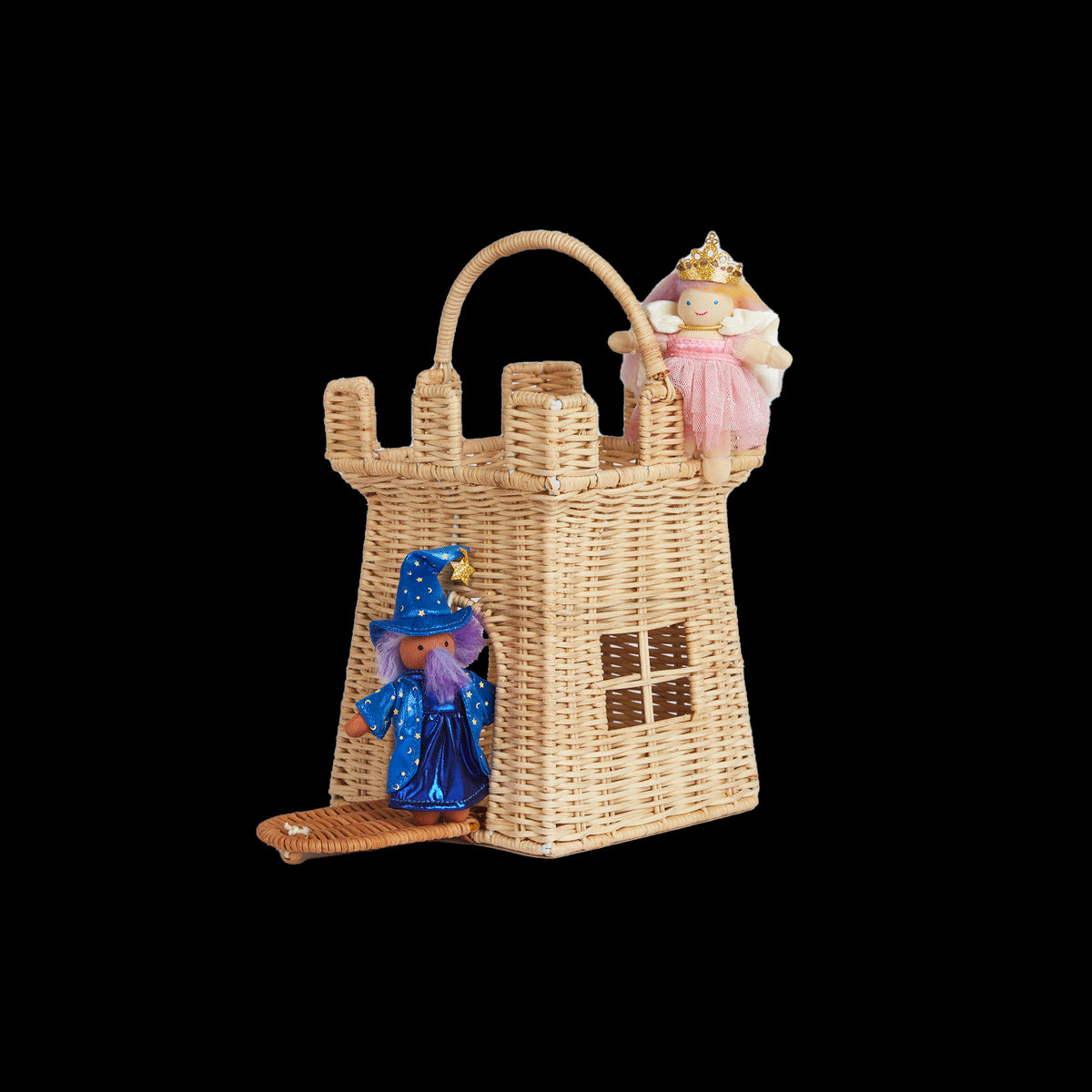 Rattan Castle Bag