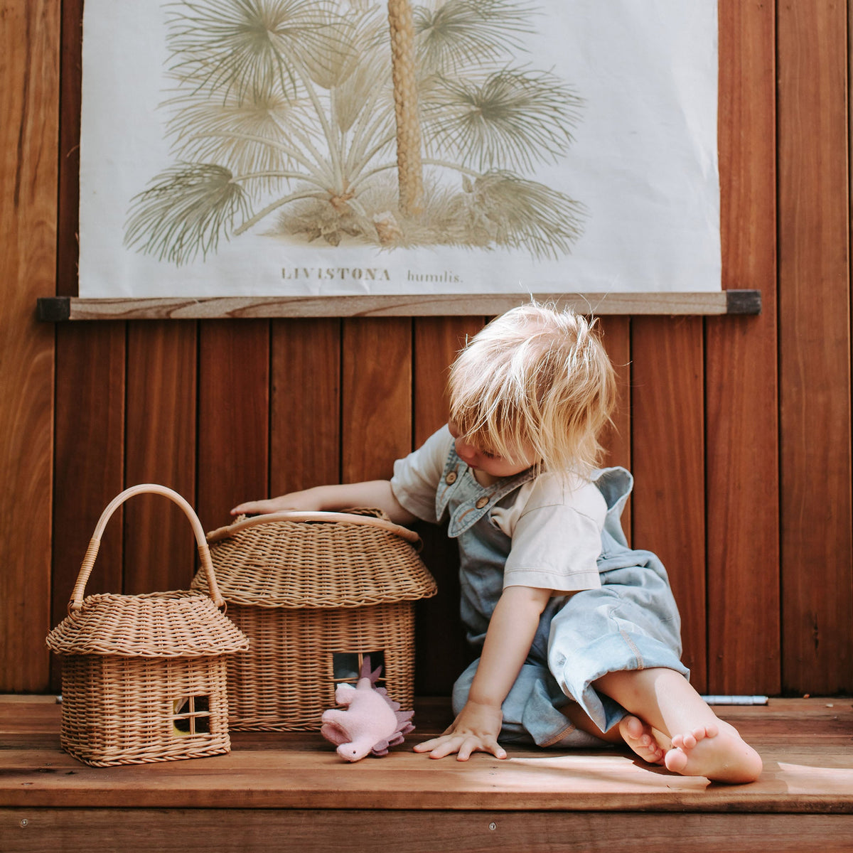 Rattan Hutch Small Basket