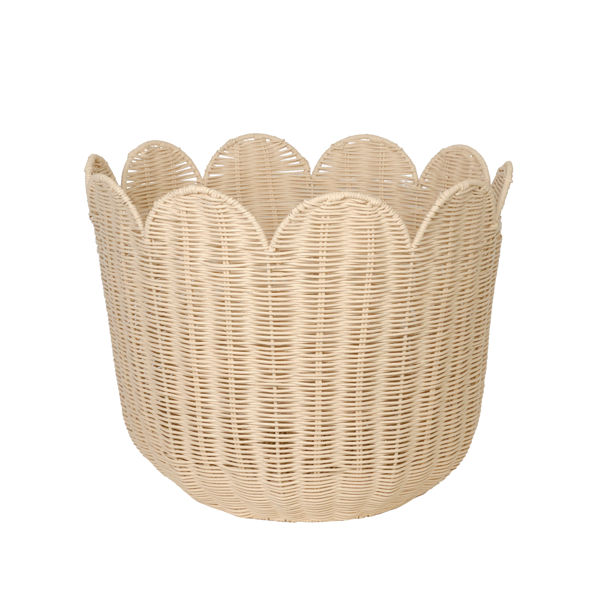 Rattan Tulip Basket in Nude