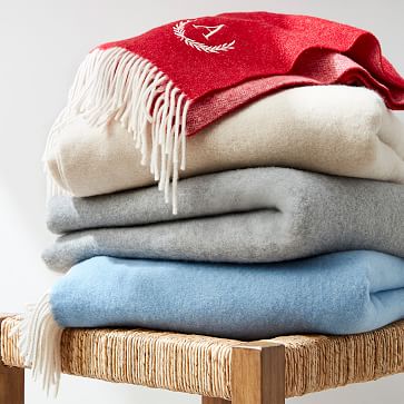 Cashmere Throw- Flax Color