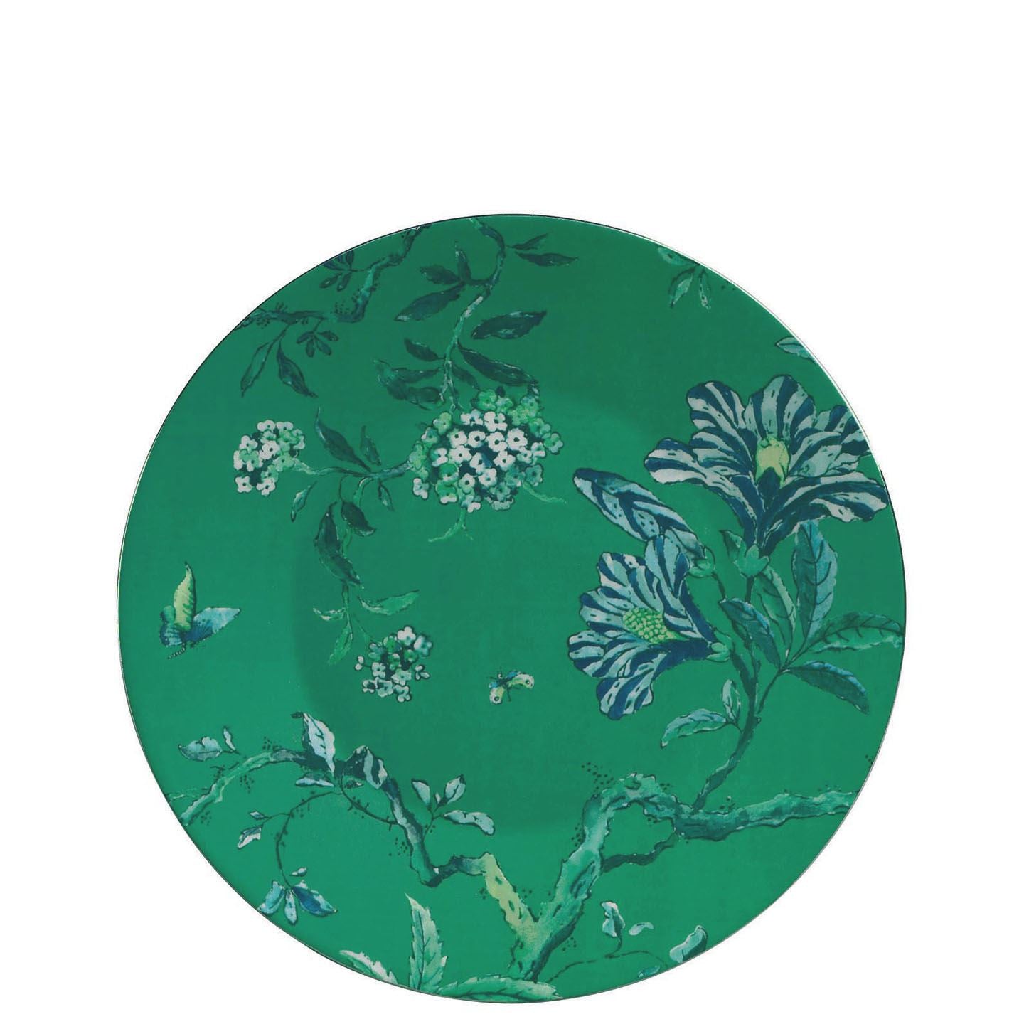 Chinoiserie Green Salad Plate