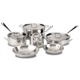 D3 Stainless Steel 10 Piece Cookware Set