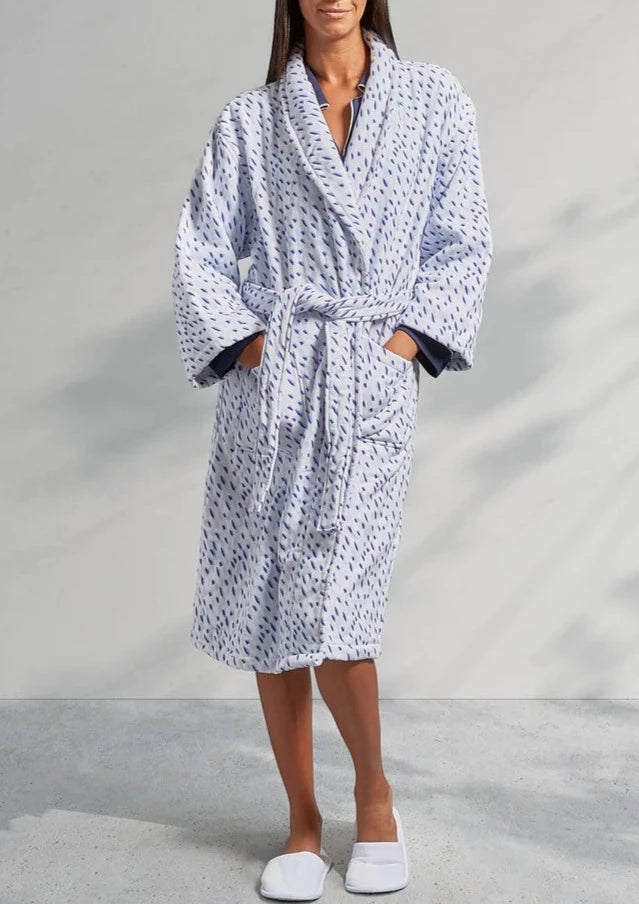 Boudoir Bathrobe in Blue Multi