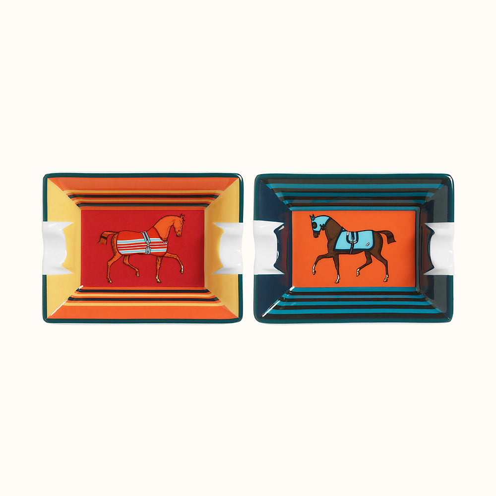 Rocabar a Cheval set of 2 mini-ashtrays , $355