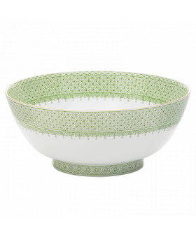 APPLE GREEN LACE ROUND BOWL