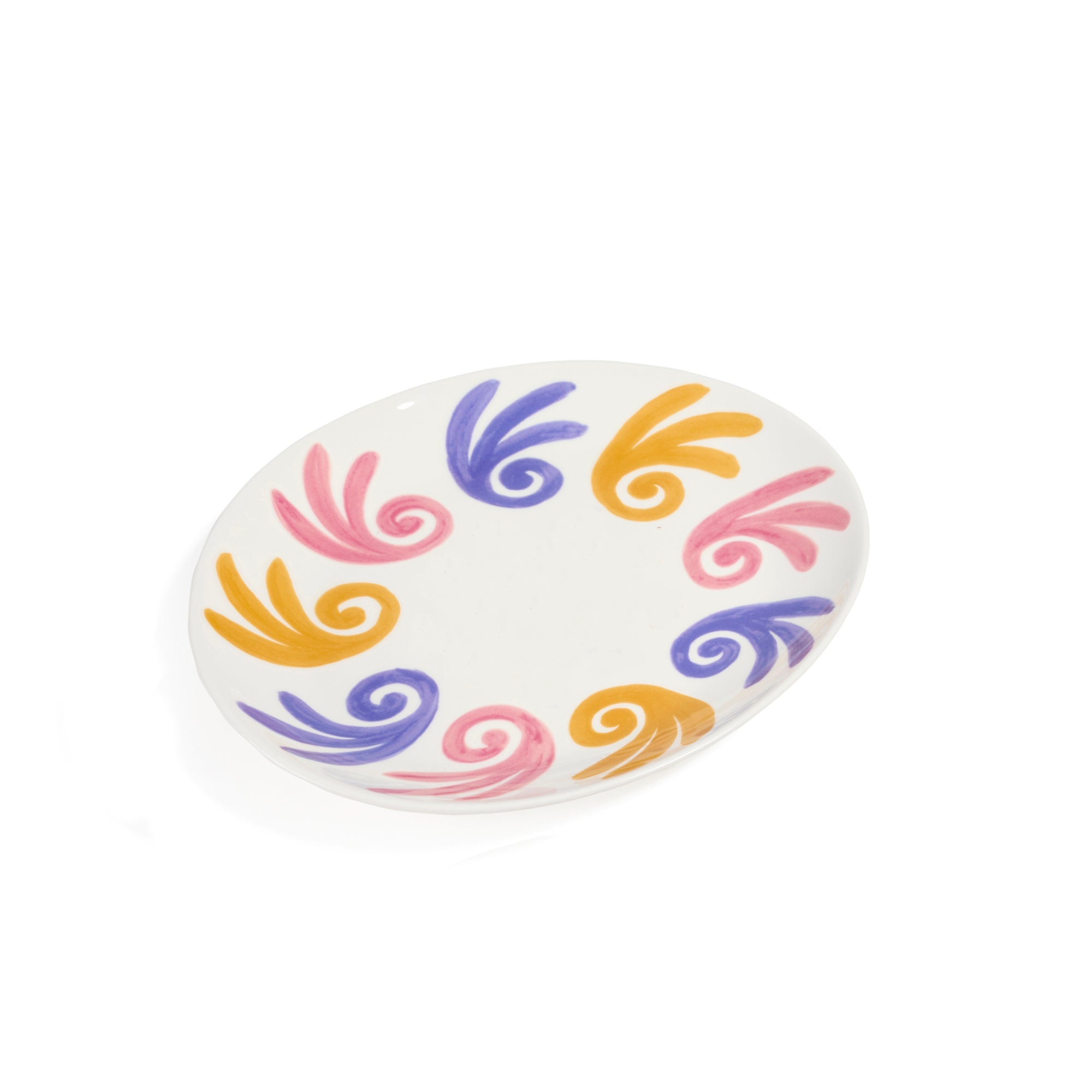 Gaia Purple & Pink Dessert Plate