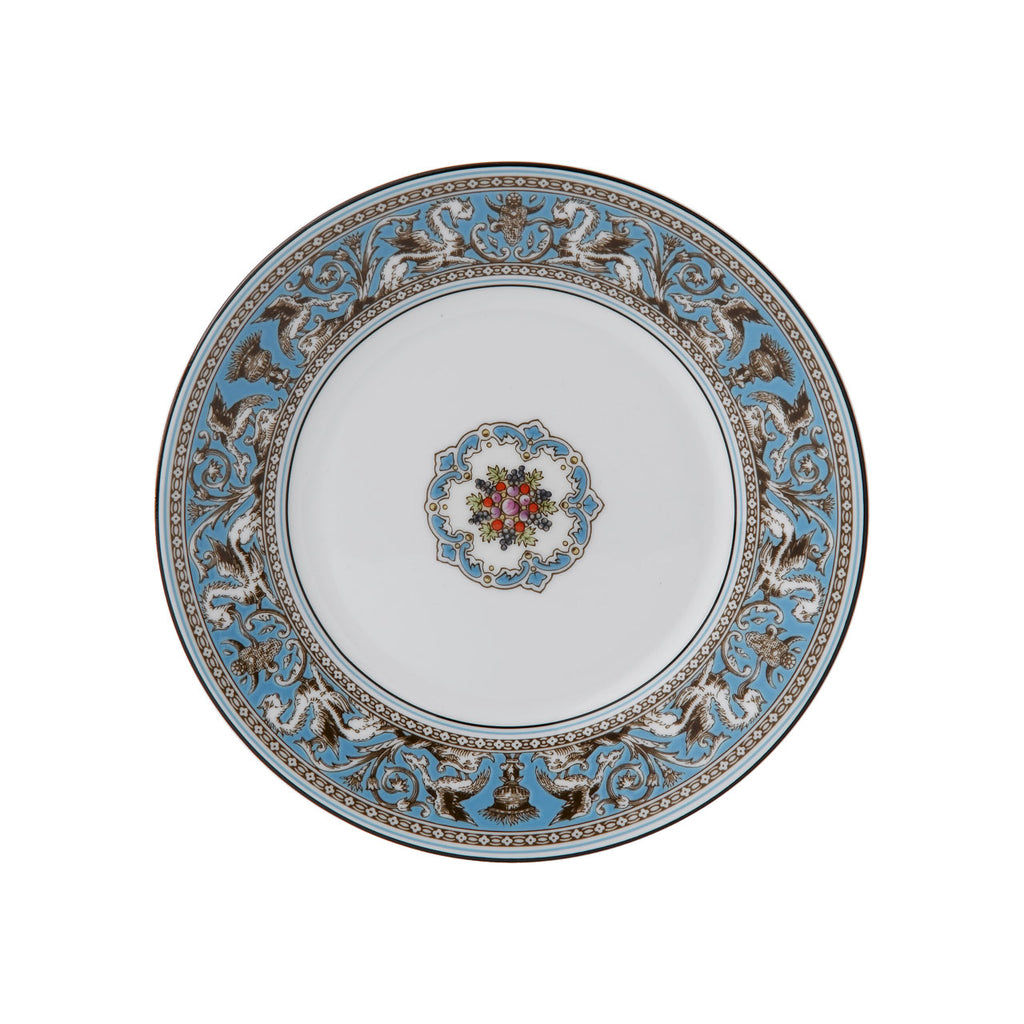 Florentine Turquoise Salad Plate 8"