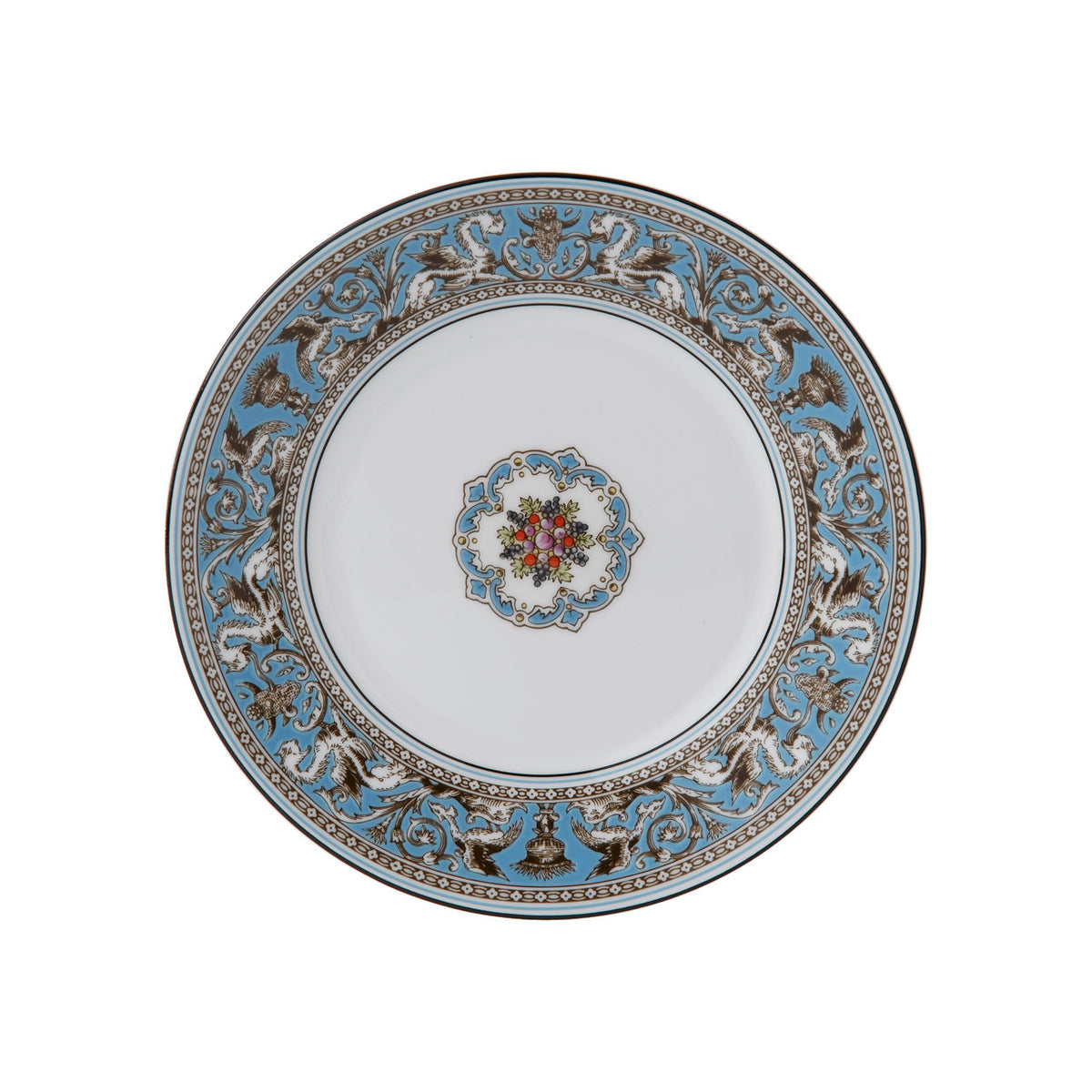 Florentine Turquoise Salad Plate 8"