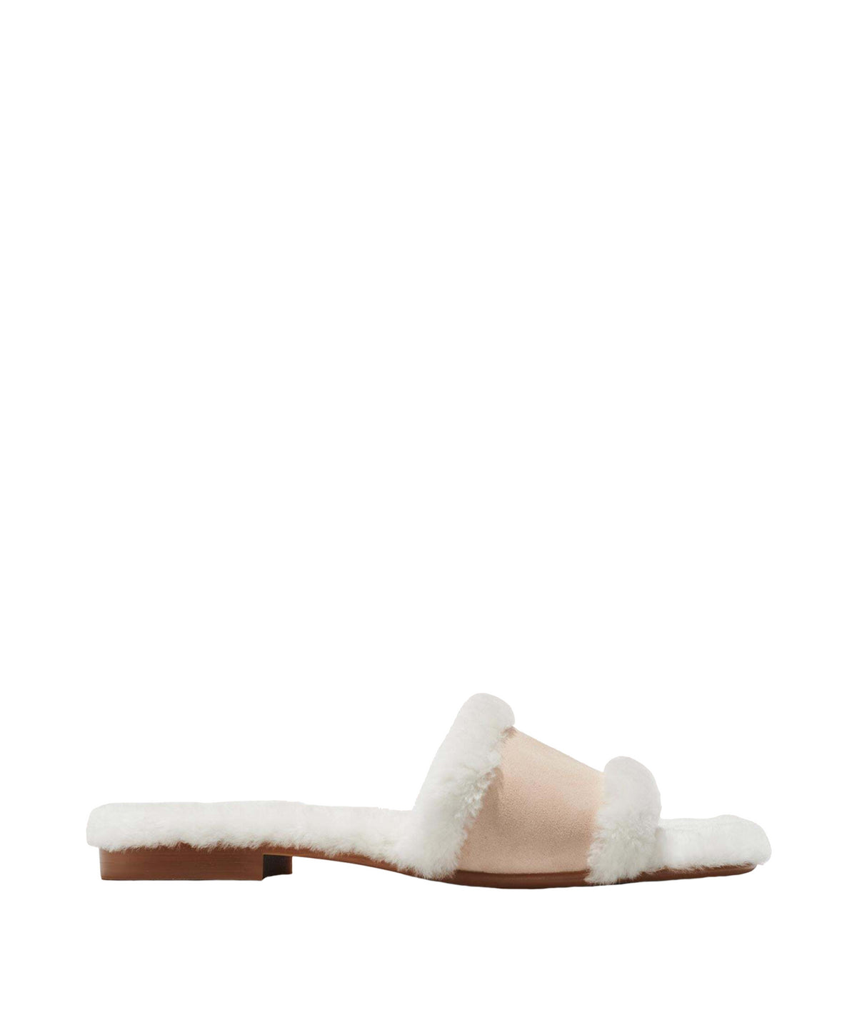 The Shearling Slide in Natural