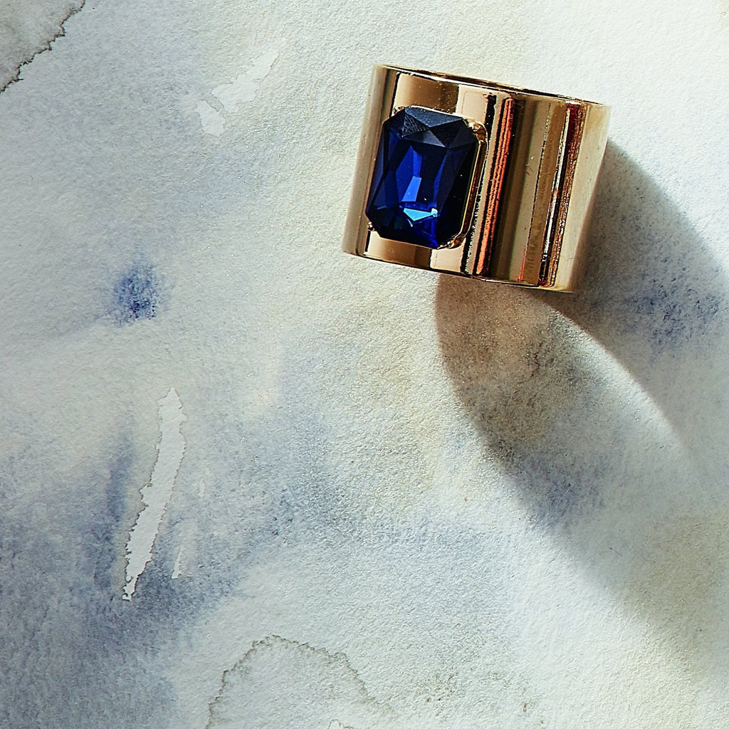 Single Gem Napkin Rings, Set of Two
