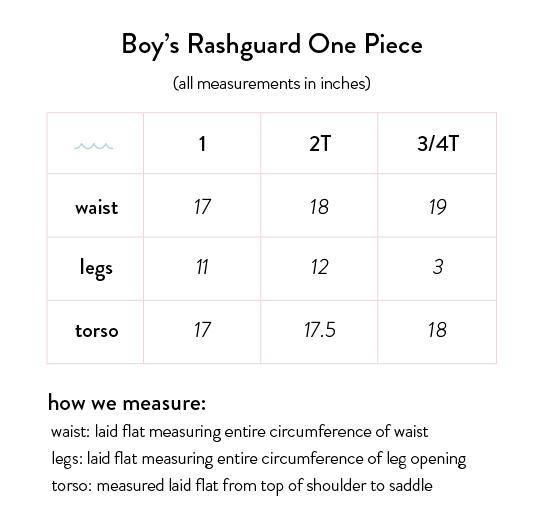 Boys Rashguard One-Piece