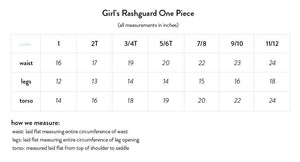 Girls Rashguard One-Piece