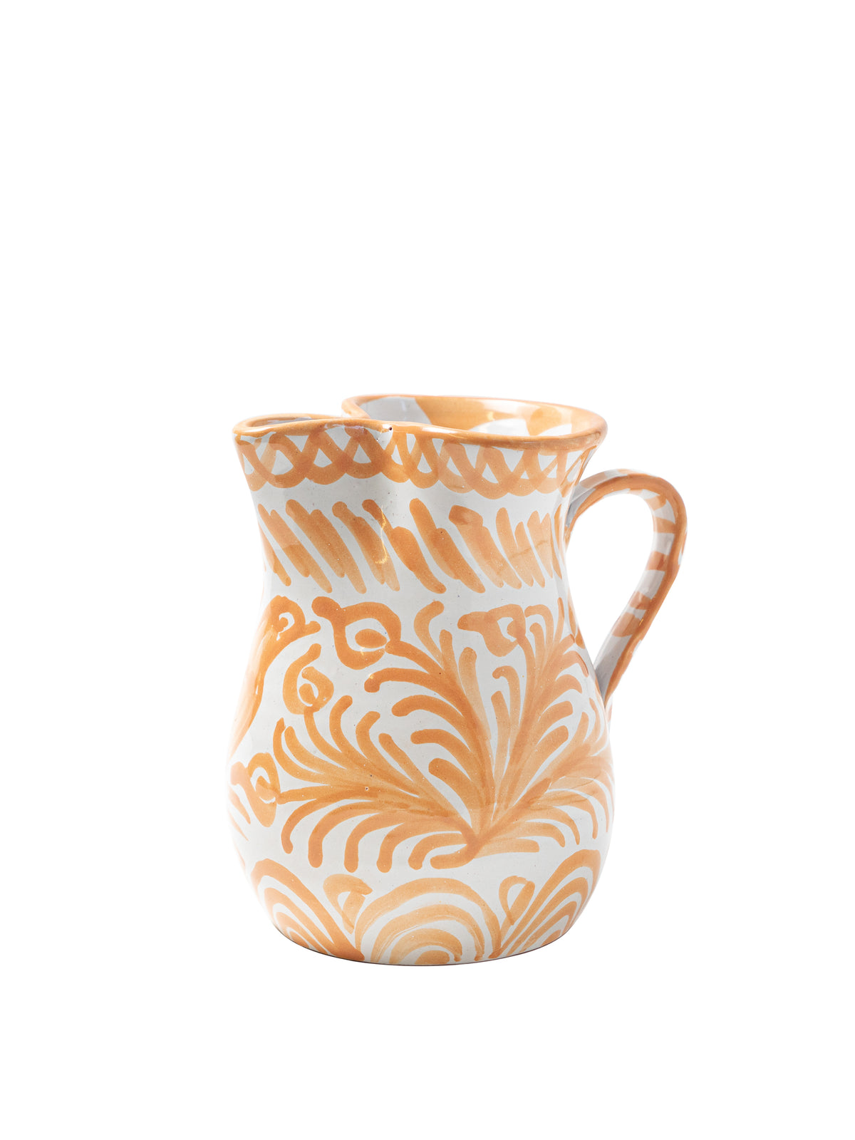 Casa Melocoton Small Pitcher with Hand-painted Designs