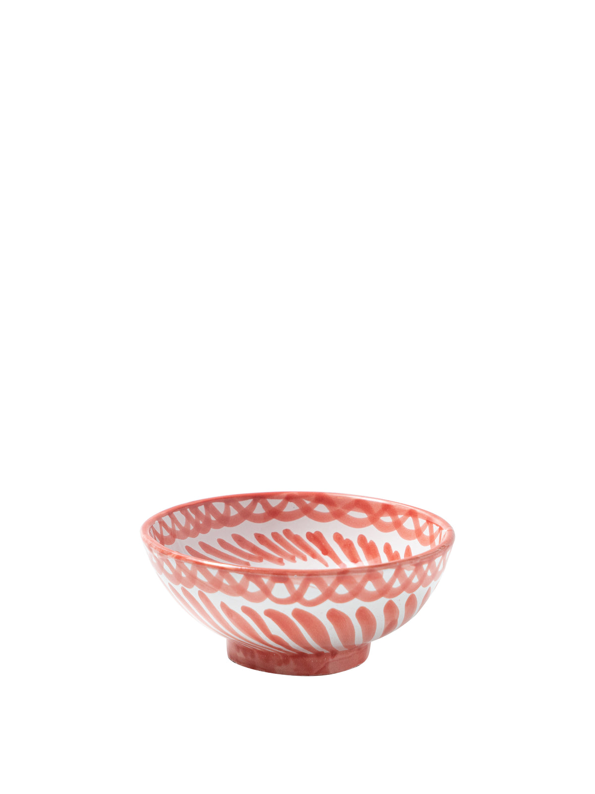 Casa Coral Small Bowl with Hand-painted Designs