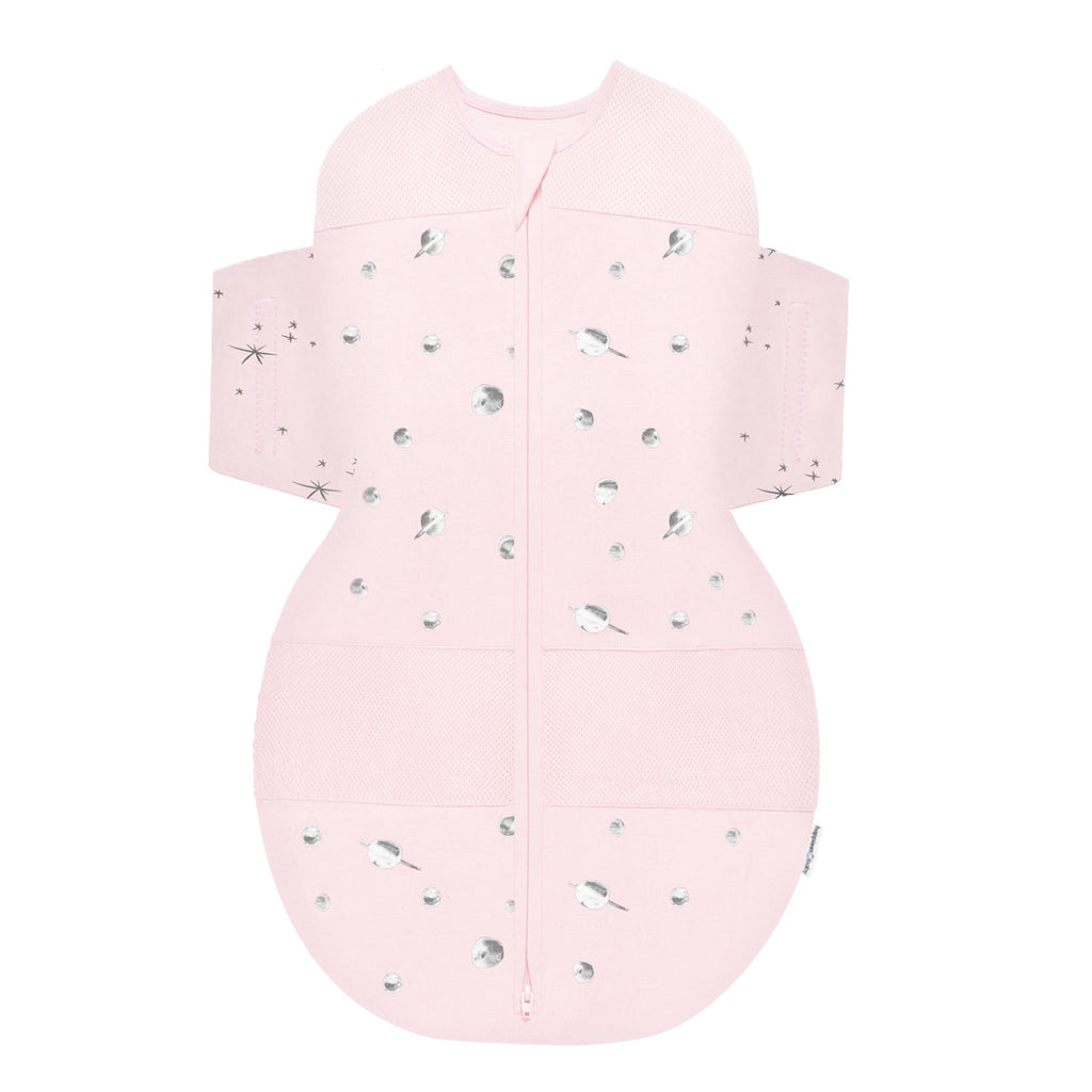 100% Organic SNOO Sleep Sack Medium / Ivory Planets with Black Wings