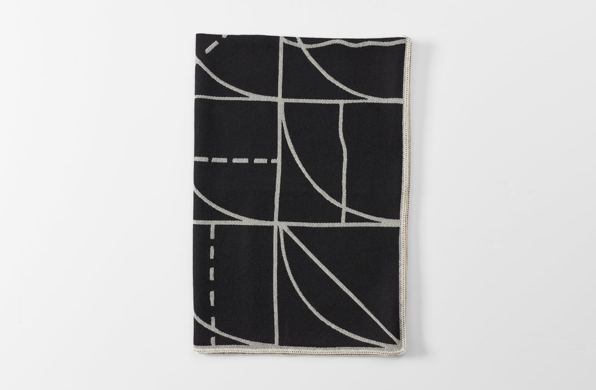 Sol LeWitt Lines and Arcs Throw Blanket