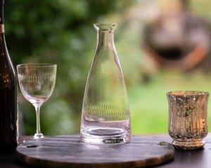 Crystal Table Carafe With Spears Design