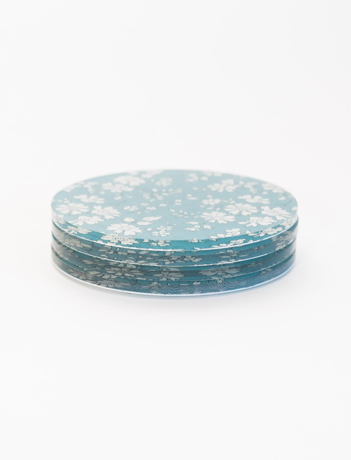 Starbuck Turquoise Floral Coaster Set