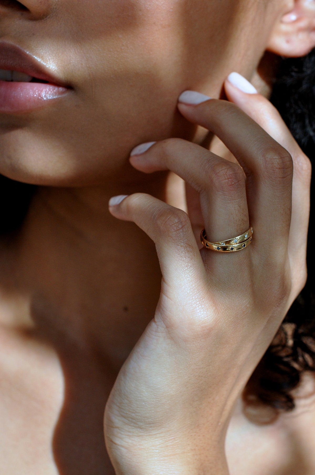 Starry Night Rolling Ring