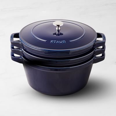 Staub Enameled Cast Iron Stackable 4-Piece Cookware Set