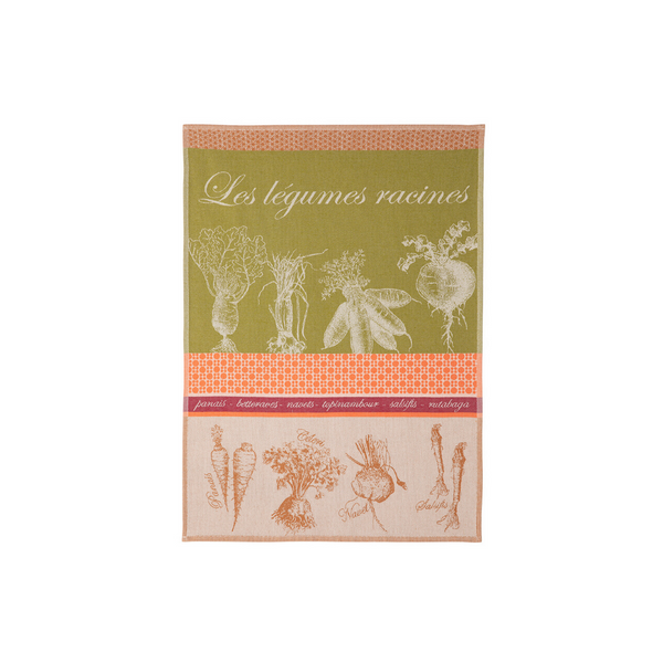 Coucke Jacquard Kitchen Towel - Root Veg