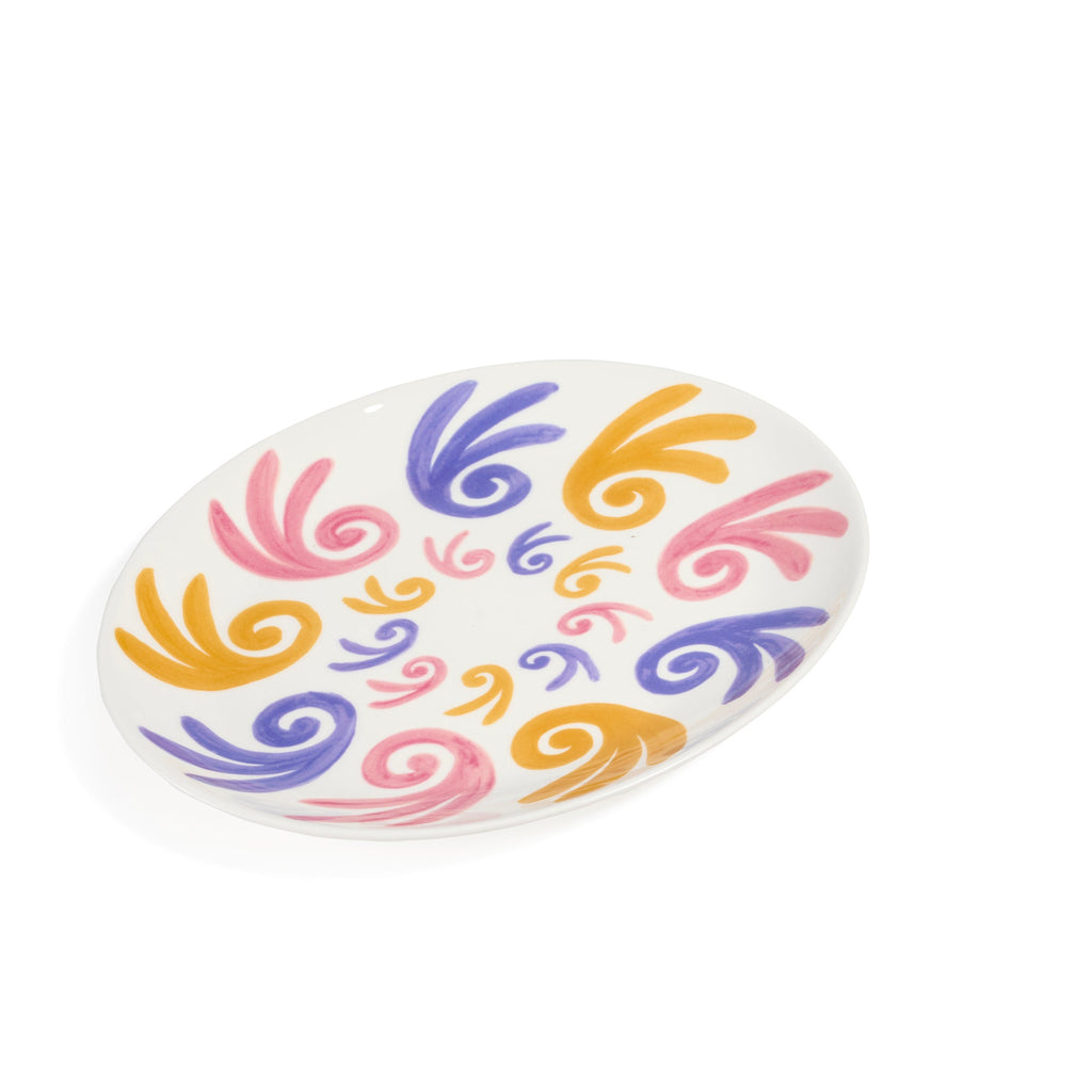 Gaia Purple & Pink Charger Plate