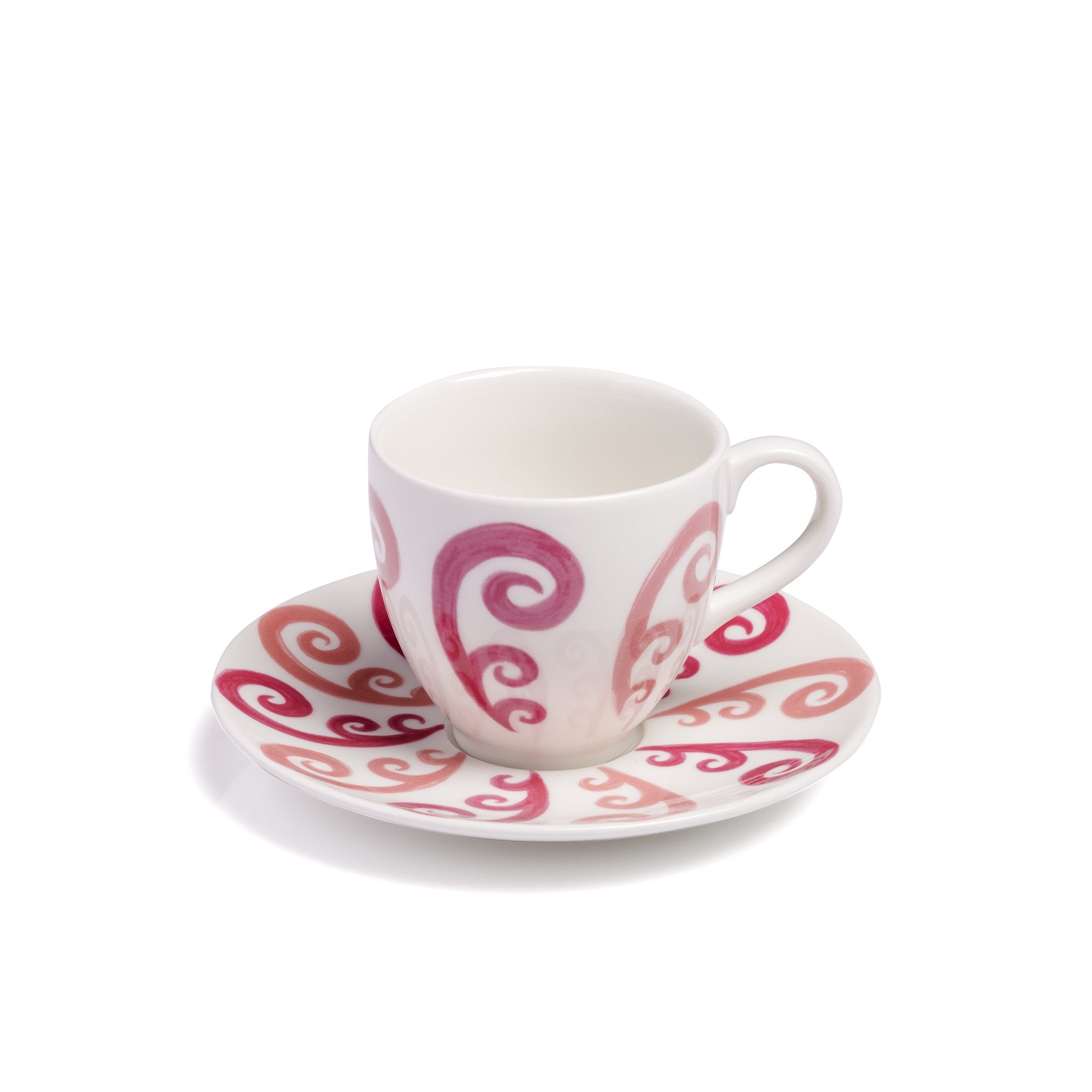 Athenee Two Tone Pink Peacock Coffee or Tea Cup