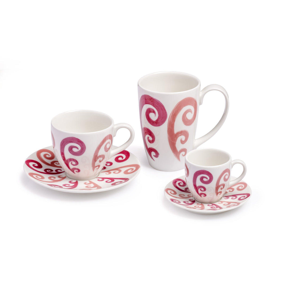 Athenee Two Tone Pink Peacock Coffee or Tea Cup