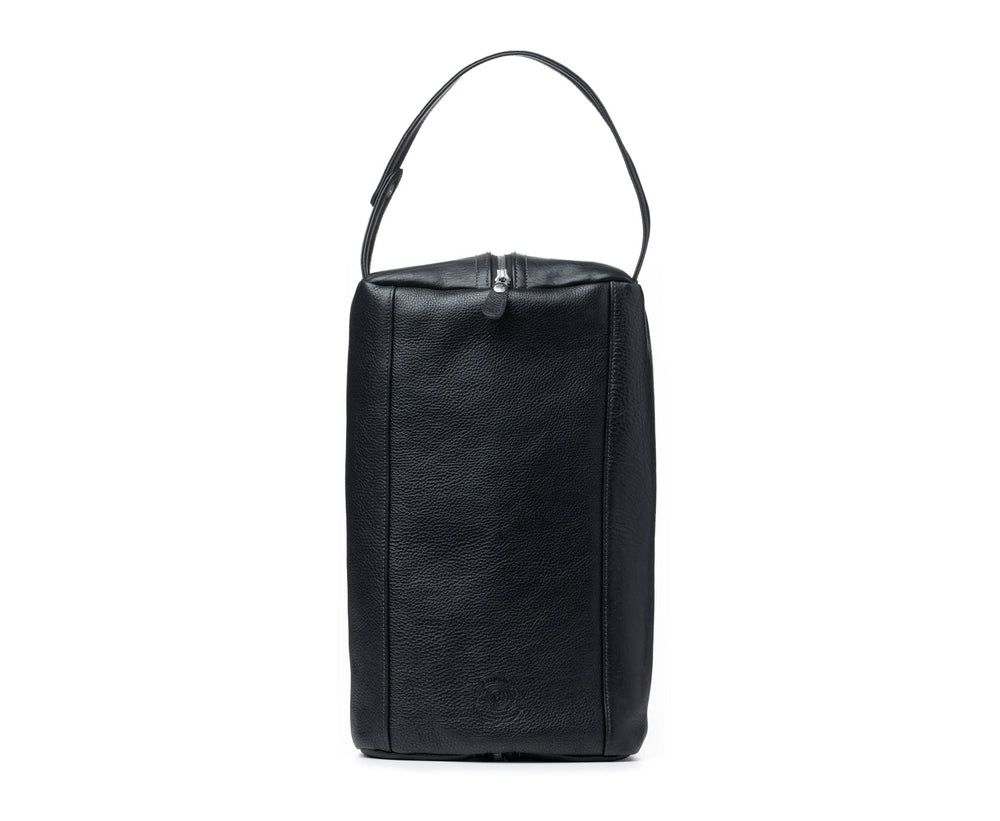 Travel Shoe Kit | Vintage Black Leather