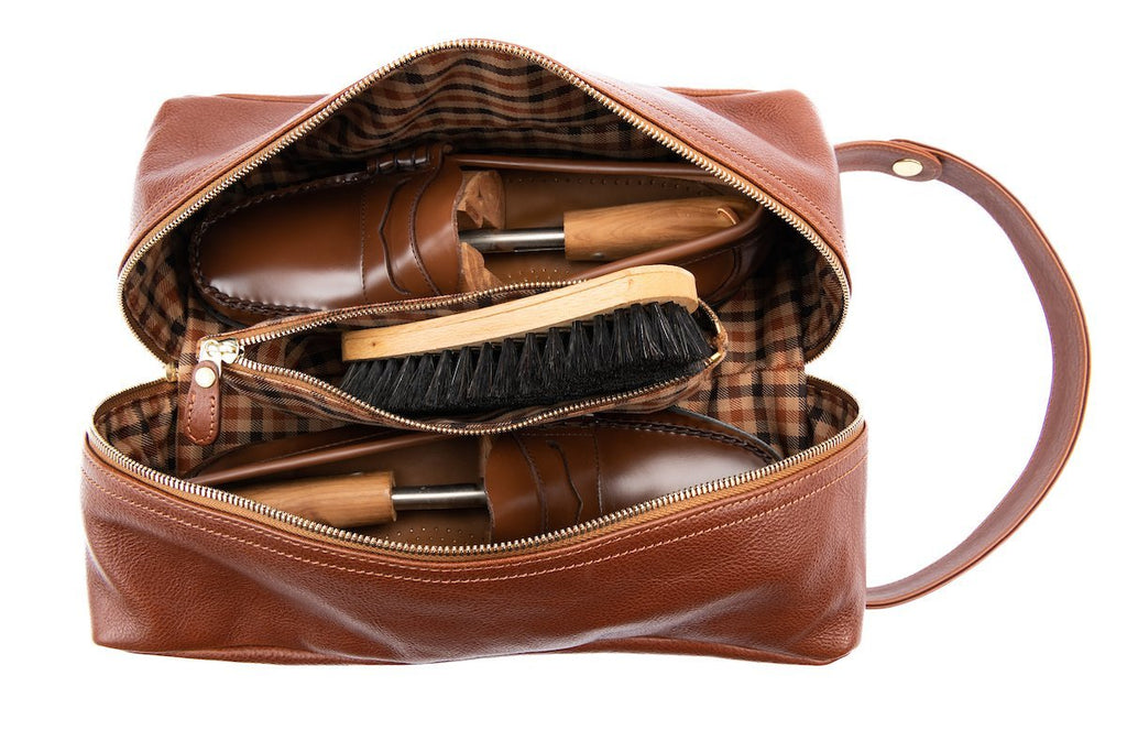 Travel Shoe Kit | Vintage Chestnut Leather