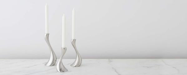 cobra candlestick set by constantin wortmann for georg jensen