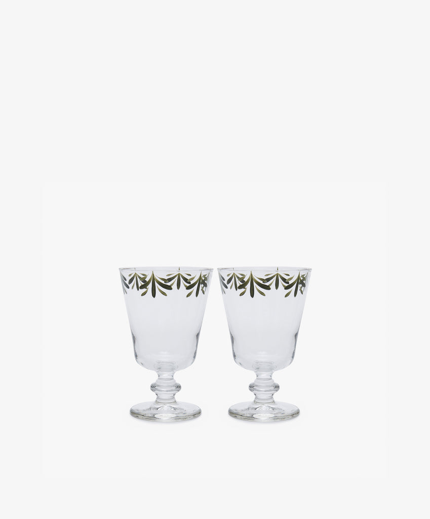 Juniper Stemmed Wine Glass, Set of 2