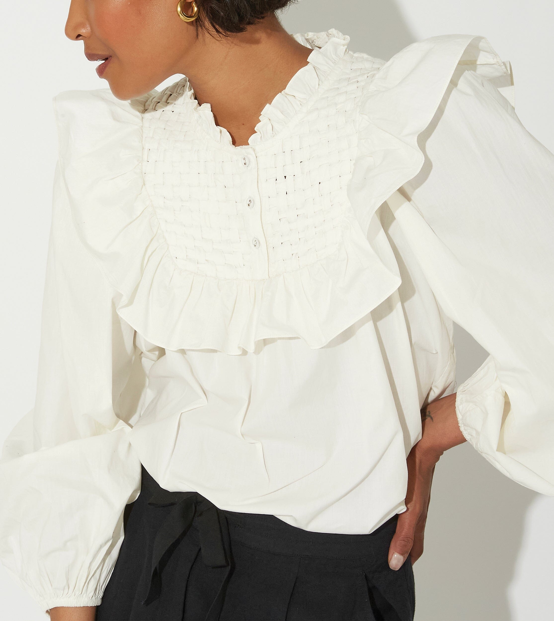 Vivienne Blouse | Ivory Tops Cleobella 