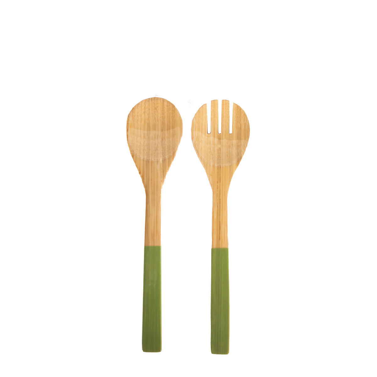 Bamboo Salad Servers, Lime