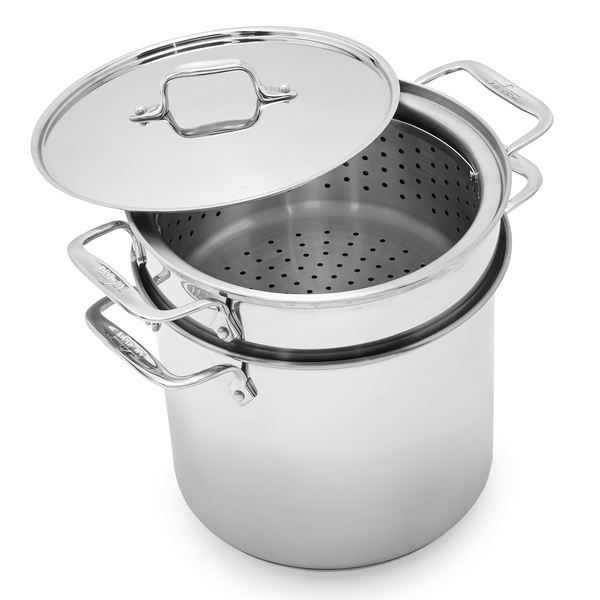All-Clad 8qt.Stockpot with Pasta and Steamer Insert