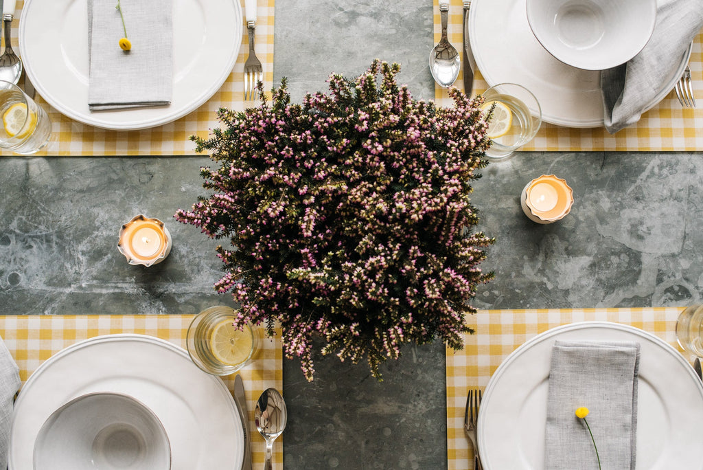 Salt N' Pepa Salt & Pepper Dispenser in Pink & Forest Green Gingham