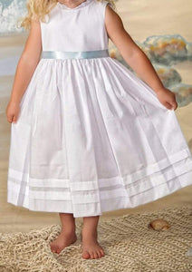 White Cotton Lace Slip Dress