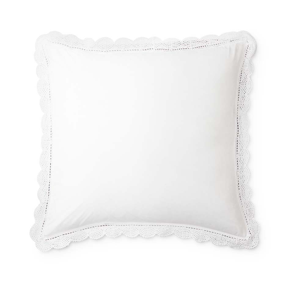 White Meena Percale Pillowcases + Shams Bedding Portugal 