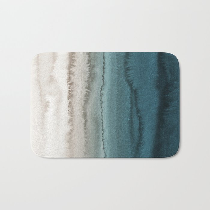 WITHIN THE TIDES - CRASHING WAVES TEAL Bath Mat