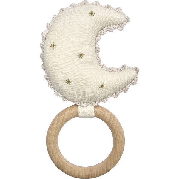 Cotton Moon Ring Rattle