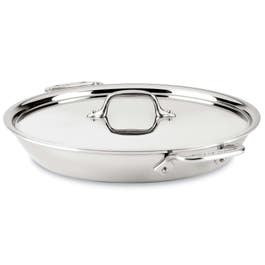 D3 Stainless 3-ply Bonded Cookware, Universal Pan with lid, 3 quart