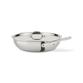 D3 Stainless 3-ply Bonded Cookware, Weeknight Pan with lid, 4 quart