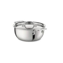 D3 Stainless 3-ply Bonded Cookware, Cassoulet with lid, 3 quart